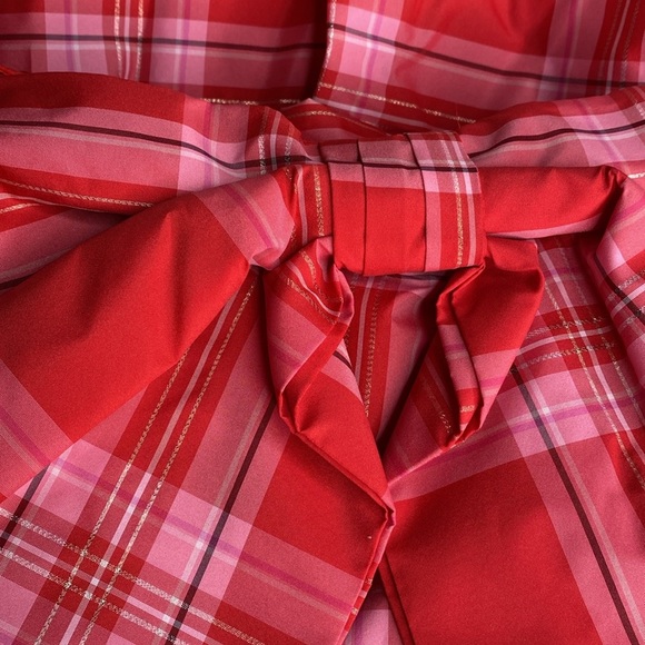 Loveshackfancy Francie Taffeta Bow Plaid‎ Mini Dress - Picture 6 of 8
